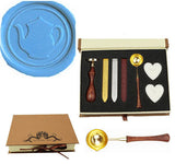 Kettle Sealing Wax Seal Stamp Spoon Wax Stick Candle Gift Box kit