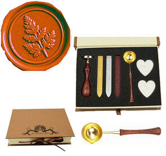 Tree Sealing Wax Seal Stamp Spoon Stick Candle Gift Box kit