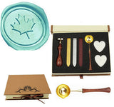 Maple Leaf Sealing Wax Seal Stamp Spoon Wax Stick Candle Gift Box kit
