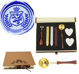 Heraldic Dragon Wreath Sealing Wax Seal Stamp Spoon Wax Stick Candle Gift Box kit