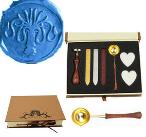 Cuttlefish Wax Seal Stamp Spoon Stick Candle Gift Box kit