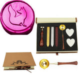 Fox Sealing Wax Seal Stamp Spoon Wax Stick Candle Gift Box kit