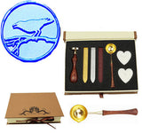 Bird On Branch Sealing Wax Seal Stamp Wood Handle Melting Spoon Wax Stick Candle Gift Book Box kit