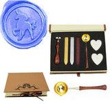 Unicorn Sealing Wax Seal Stamp Spoon Wax Stick Candle Gift Box kit