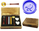 Eagle Sealing Wax Seal Stamp Spoon Wax Stick Candle Wooden Gift Box Set