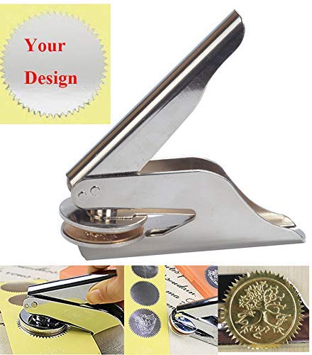 New Customize Design Your Own Custom Embosser Picture Logo Letter Personalized Official Book Seal Monogram Wedding Invitations Hand Embosser Great Gift Idea