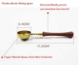 Cute Bird on Flower Sealing Wax Seal Stamp Wood Handle Melting Spoon Wax Stick Candle Gift Book Box kit