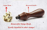 Sea Anchor Sealing Wax Seal Stamp Wood Handle Melting Spoon Wax Stick Candle Gift Book Box kit