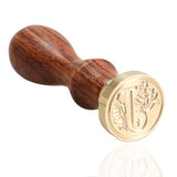 Sealing Wax Stamp Classic Initial Wax Seal Stamp Alphabet 26 Letter A-Z Retro Wood Stamp Vintage DIY Stamps E5M1