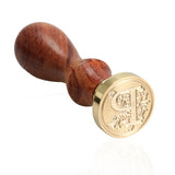 Sealing Wax Stamp Classic Initial Wax Seal Stamp Alphabet 26 Letter A-Z Retro Wood Stamp Vintage DIY Stamps E5M1