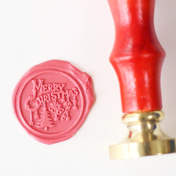 WS039Merry Christmas Wax Seal Stamp/winter holiday gift /envelop seals/ invitation seal wax set