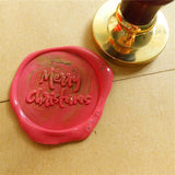 Merry Christmas Letter celebrate Wax Seal Stamp/floral wax sealing stamp holiday gift invitation seal wax box set for holidays