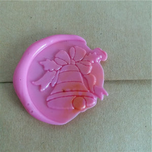 Merry Christmas jingle bells Stamper Wax Seal Stamp/Sealing Wax Seal/Wax Stamp/wood handle box set kit wedding greeting gifts