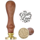 Mogoko 1x Wax Seal Stamp Retro Wood Classic Decorative Merry Christmas Happy Birthday Invitation Antique Sealing Stamp Valentine