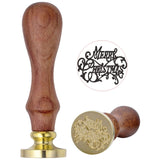 Mogoko 1x Wax Seal Stamp Retro Wood Classic Decorative Merry Christmas Happy Birthday Invitation Antique Sealing Stamp Valentine