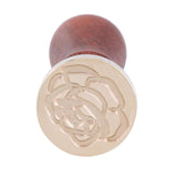 1PC Love Series Retro Wood Handle Sealing Wax Stamp Decorative Greeting Birthday Wedding Invitation Sealing Stamps