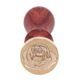 WHISM Brass Head Sealing Stamp Wood Handle Sealing Wax Stamp Wedding Invitation Wax Seal Stamp Christmas Stamps for Scrapbooking