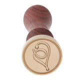 Retro Wood Handle Alphabet Brass Head Stamps Wax Seal Stamps Classic Post Decorative Vintage DIY Wedding Invitation