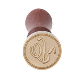 Retro Wood Handle Alphabet Brass Head Stamps Wax Seal Stamps Classic Post Decorative Vintage DIY Wedding Invitation