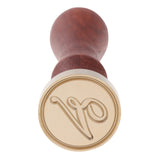 Retro Wood Handle Alphabet Brass Head Stamps Wax Seal Stamps Classic Post Decorative Vintage DIY Wedding Invitation