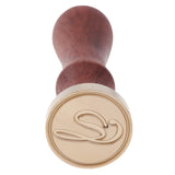 Retro Wood Handle Alphabet Brass Head Stamps Wax Seal Stamps Classic Post Decorative Vintage DIY Wedding Invitation