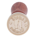 Retro Wood Handle Alphabet Brass Head Stamps Wax Seal Stamps Classic Post Decorative Vintage DIY Wedding Invitation