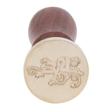 Retro Wood Handle Alphabet Brass Head Stamps Wax Seal Stamps Classic Post Decorative Vintage DIY Wedding Invitation