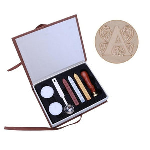 26 English Alphabets Metal Sealing Wax Stamps Set Dia 25mm Stamps Wax Seals Delicate Cuprum Stamps with Durable Box