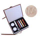 26 English Alphabets Metal Sealing Wax Stamps Set Dia 25mm Stamps Wax Seals Delicate Cuprum Stamps with Durable Box