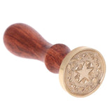 Retro Style Wood Sealing Wax Classic Antique Stamp Initial Wax Seal Stamp Alphabet wood Stamp with Beech Handle