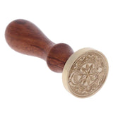 Retro Style Wood Sealing Wax Classic Antique Stamp Initial Wax Seal Stamp Alphabet wood Stamp with Beech Handle