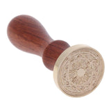 Retro Style Wood Sealing Wax Classic Antique Stamp Initial Wax Seal Stamp Alphabet wood Stamp with Beech Handle