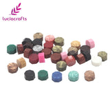 Lucia crafts 50pcs Multicolor Vintage Sealing Wax Beads Wax Seal Granule for Envelope Wedding Wax Seal Stamps 074004039