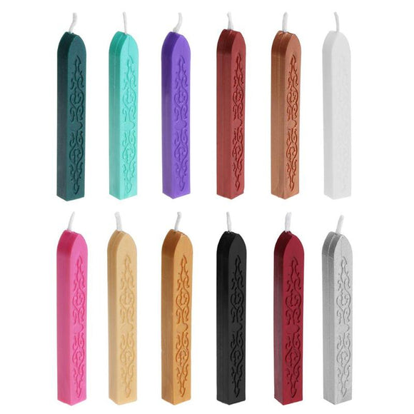 Retro Stamp Seal Wax Stick DIY Sealing Wax Strip for Letter Wedding Invitation Vintage Cord Wick Sealing Wax