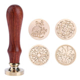 Retro Wax Seal Stamp Classic Sealing Wax Seal Flower DIY Stamp Post Decorative Tools For Wedding Invitation Card Decoration E5M1