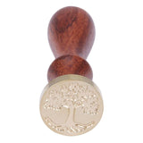 Retro Wood Sealing Wax Stamp Antique Cat Plant Ancient Post Decorative Seal Stamp Birthday Wedding Invitation Decor Gift