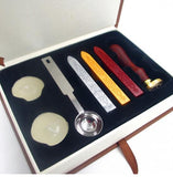 Open me open here wax seal stamp, wedding invtiation sealing wax, letter seals, Christmas gift