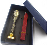 Christmas deer Wax Seal Stamp - Xmas deer logo Gold Plated Wax Seal Stamp  Sealing wax stamp, sealing stamp