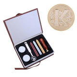 Gift Box 26 English Alphabets Metal Hot Sealing Wax Clear Stamps Set Dia 25mm Stamps Wax Seals Delicate Cuprum Stamps