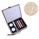 Gift Box 26 English Alphabets Metal Hot Sealing Wax Clear Stamps Set Dia 25mm Stamps Wax Seals Delicate Cuprum Stamps