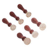 Seal Stamp Love Series Retro Wood Handle Sealing Wax Documents Custom Stamp Decorative Supplies