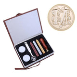 26 English Alphabets Metal Sealing Wax Stamps Set Dia 25mm Stamps Wax Seals Delicate Cuprum Stamps with Durable Box