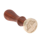 Retro Wax Seal Stamp Copper Head Wood Handle Wax Antique Sealing Stamp DIY Envelope Card Wedding Decorative Invitation