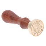Retro Wax Seal Stamp Copper Head Wood Handle Wax Antique Sealing Stamp DIY Envelope Card Wedding Decorative Invitation