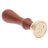 Retro Wax Seal Stamp Copper Head Wood Handle Wax Antique Sealing Stamp DIY Envelope Card Wedding Decorative Invitation