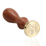 Exquisite Wood Stamps Retro Letter A-Z Sealing Wax Classic Initial Wax Seal Stamp Alphabet DIY Letter Stamping Craft Gifts