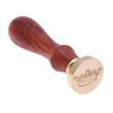Crown Pattern Retro Wood Handle Stamp Sealing Wax Stamps DIY Craft Decorative Greeting Birthday Wedding Invitation Sealing Stamp