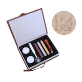26 English Alphabets Metal Sealing Wax Stamps Set Dia 25mm Stamps Wax Seals Delicate Cuprum Stamps with Durable Box