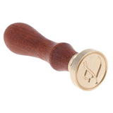 Retro Alphabet Brass Head Stamp Seal DIY Card Envelope Sealing Wax Stamp Vintage DIY Handle Brass Head Wedding Invitation 2018