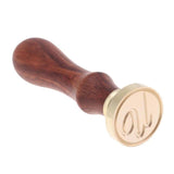 Retro Alphabet Brass Head Stamp Seal DIY Card Envelope Sealing Wax Stamp Vintage DIY Handle Brass Head Wedding Invitation 2018